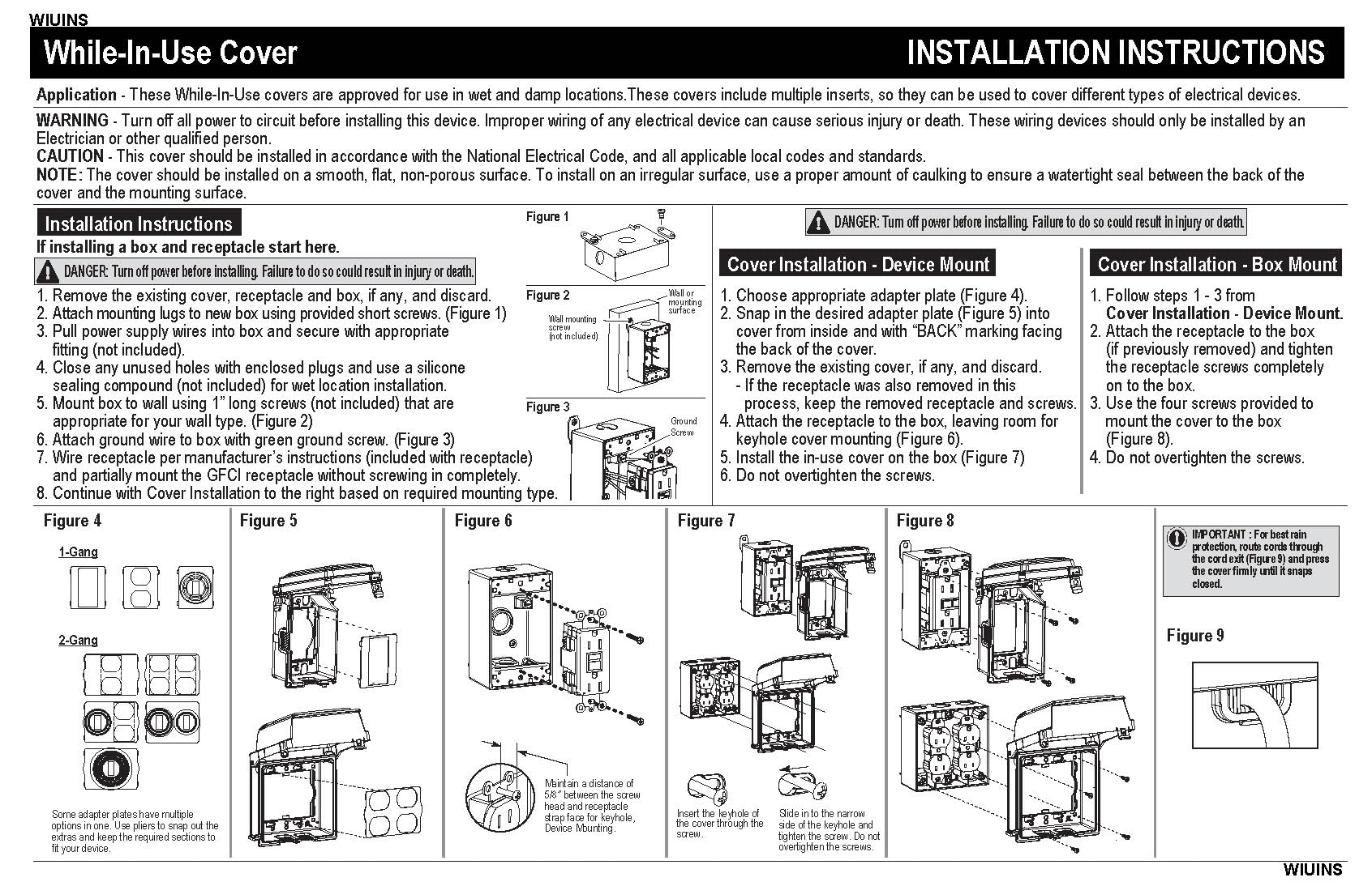 Weatherproof GFCI Outlet Kit - Sigma Solutions -8