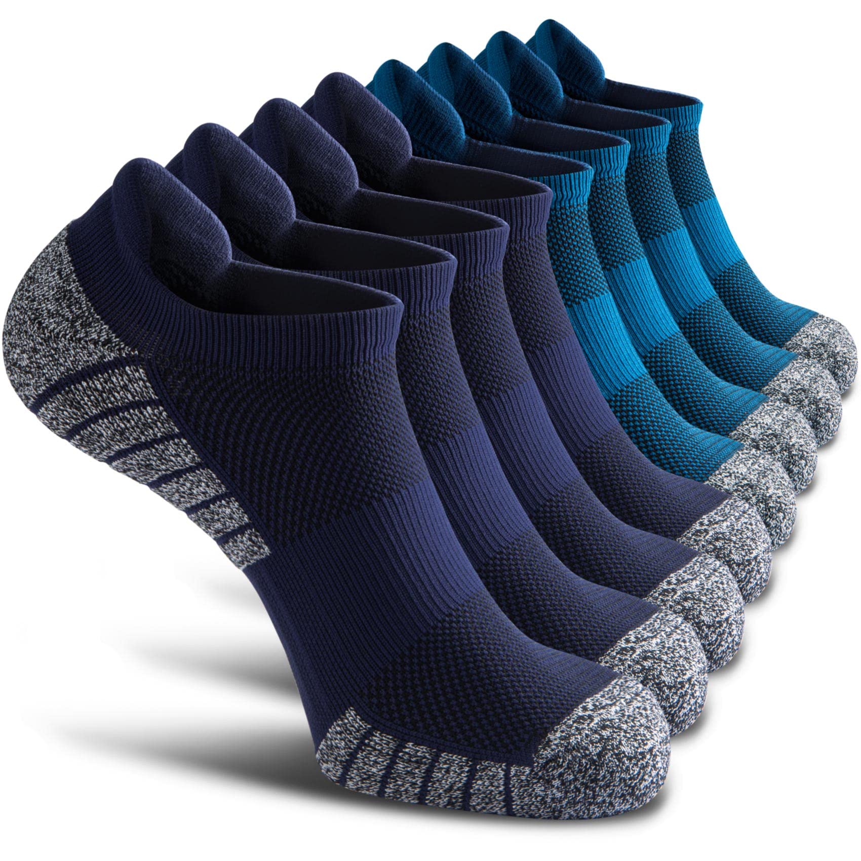 SITOISBE No Show Sports Compression Socks for Men and Women Circulation 4/8 Pack