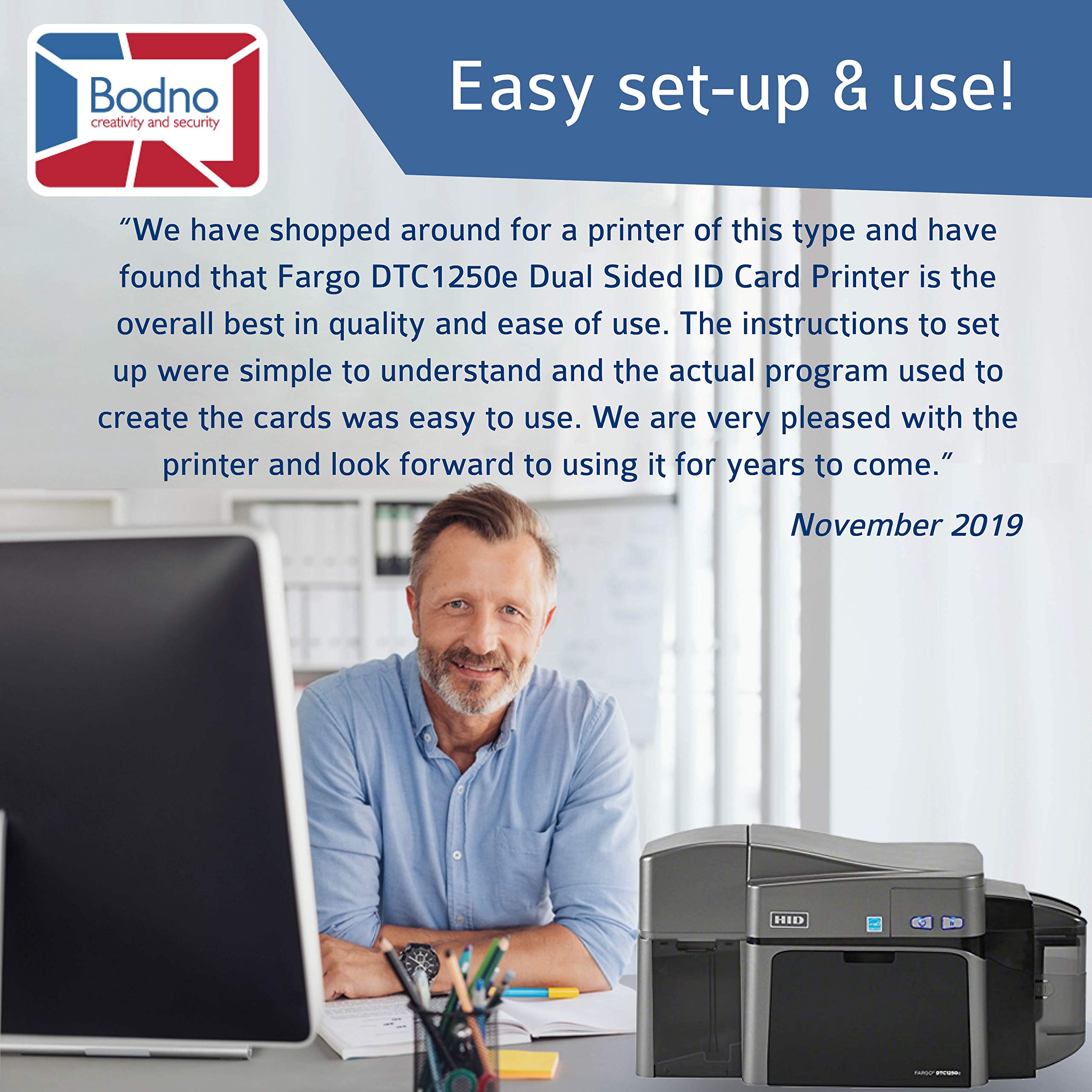 Buy Fargo DTC1250e Dual Sided ID Card Printer & Complete Supplies