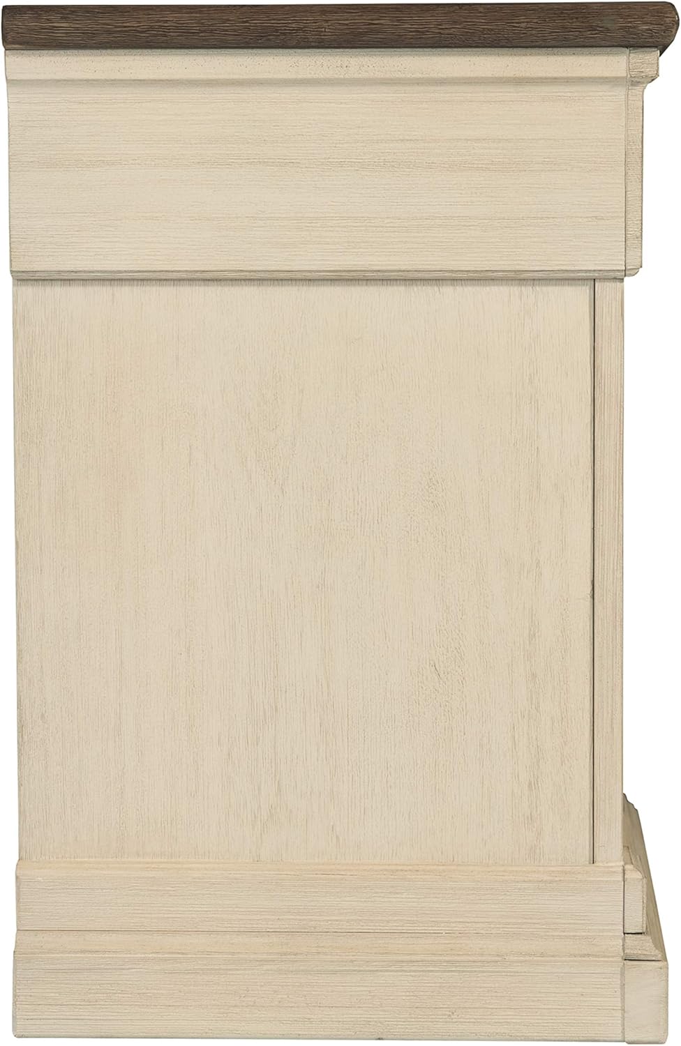 Farmhouse Fresh Two-Tone 1 Drawer Nightstand with USB Ports
