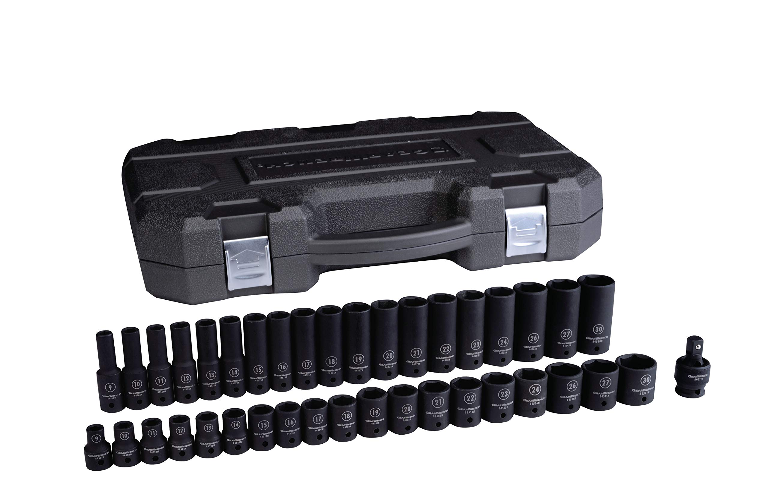 GearWrench 39PC Master Set 1/2 Drive Metric