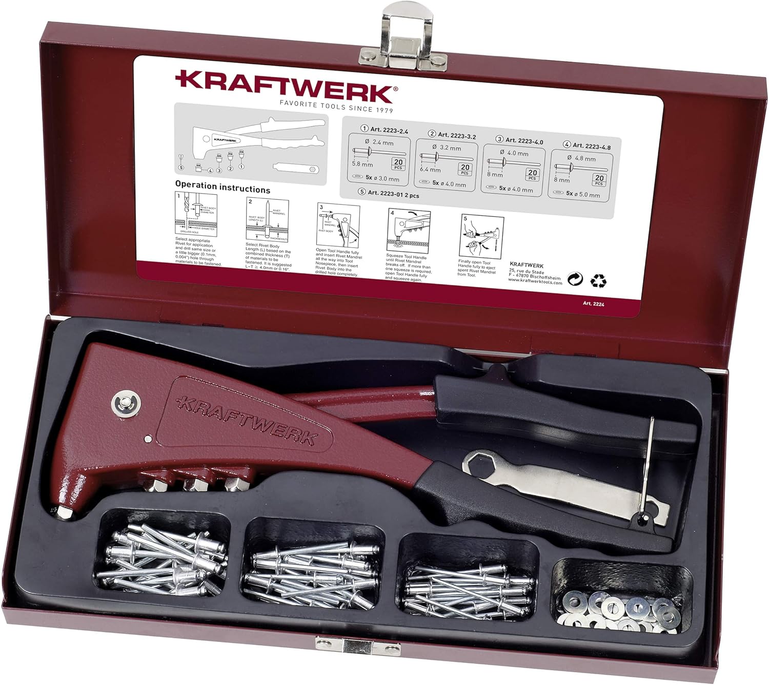 KRAFTWERK 2224 - socket & tool sets