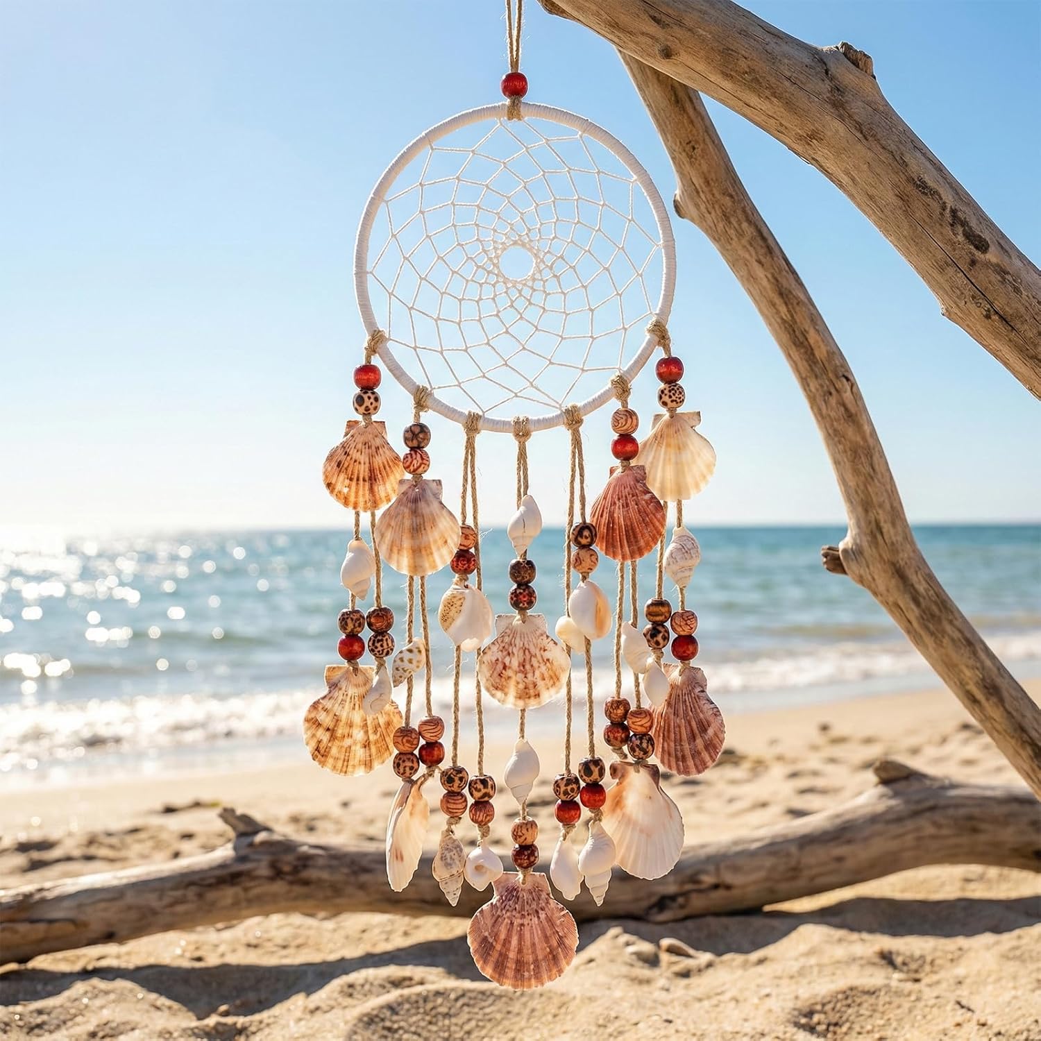 Foraineam 1000pcs 10mm Painted Wood Beads Round Wooden Loose Beads Barrel Beads for Jewelry Making DIY Macrame Rosary Bracelet Necklace Hair Crafts - Image 3