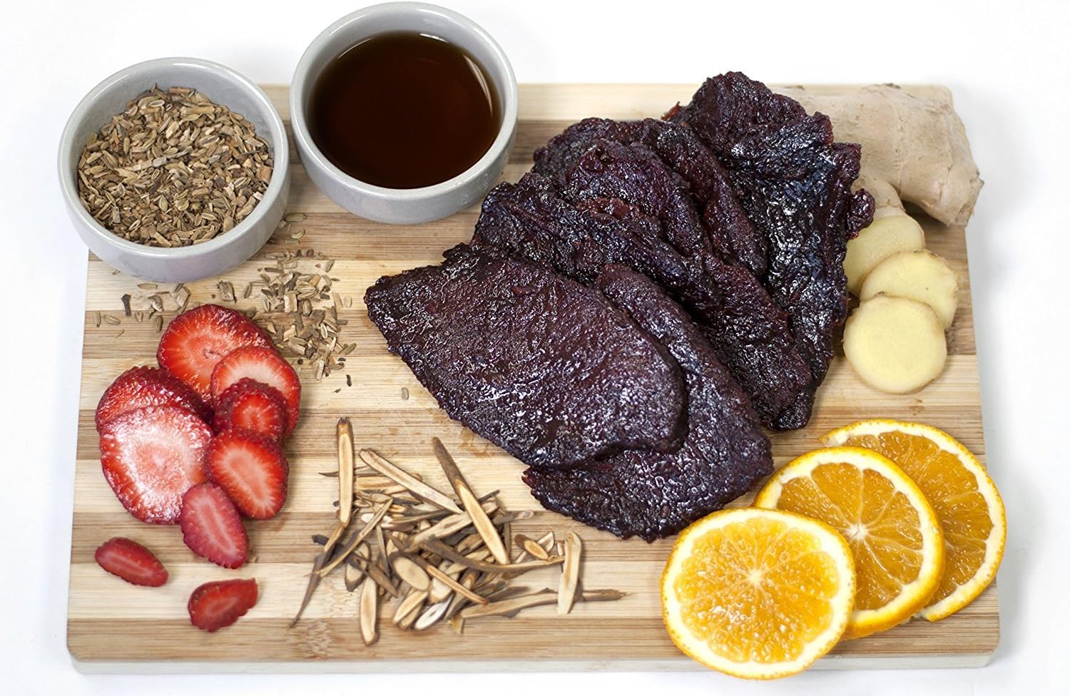 Asian Fusion Spicy Fruit Flavored Beef Jerky: Made to Order Premium Snack (12 Ounce)