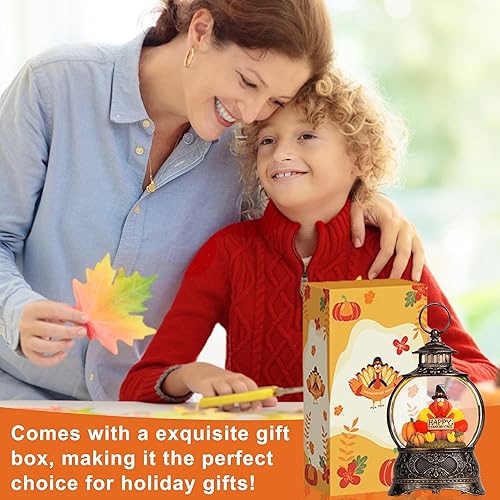 Miniatura 93 de Linterna de agua con globos de nieve de Navidad con cardenal, música y temporizador de 6 horas, con forro USB/funciona con pilas, faroles iluminados