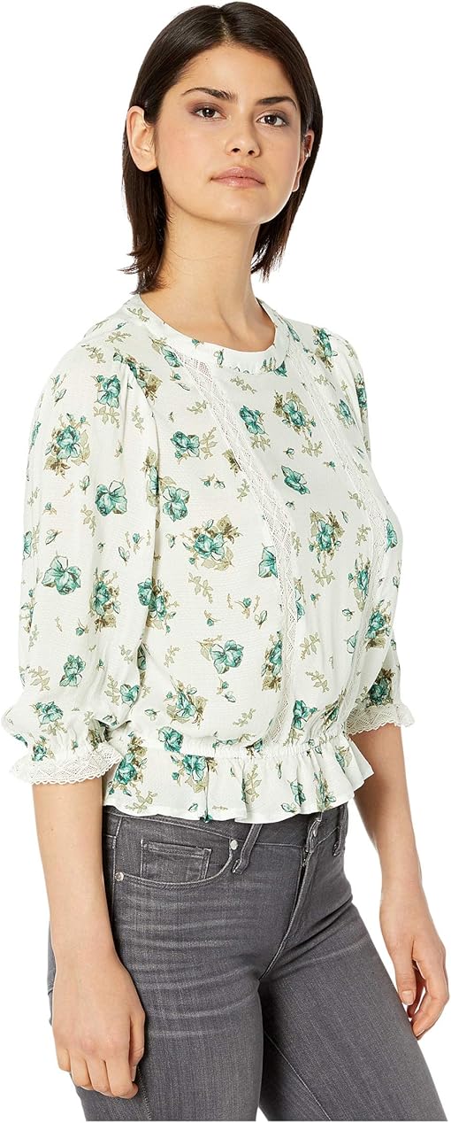 Soft Ecru Veridian Emerald Multi