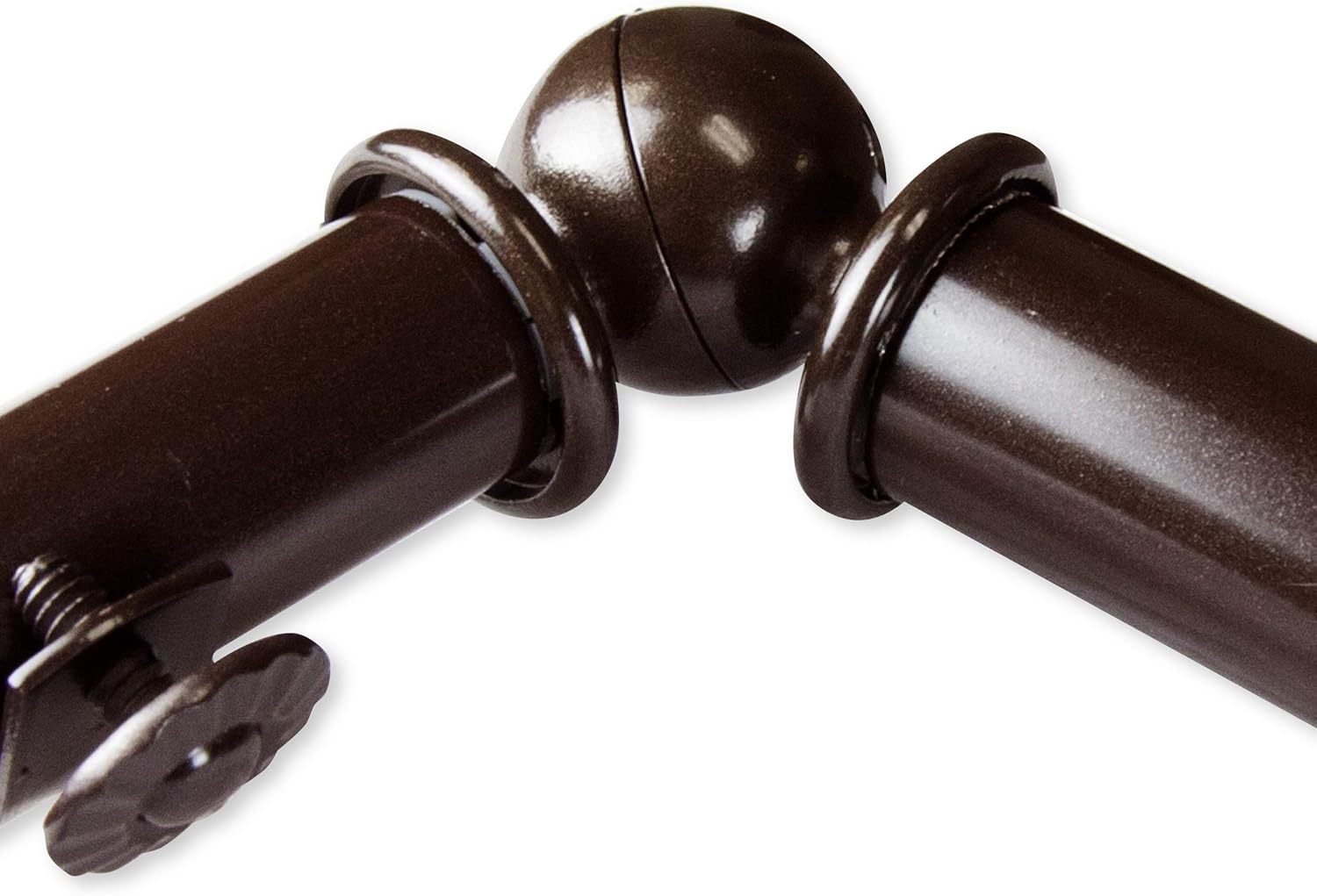 13/16" Nathan 5-Sided Bay Window Curtain Rod - Cocoa