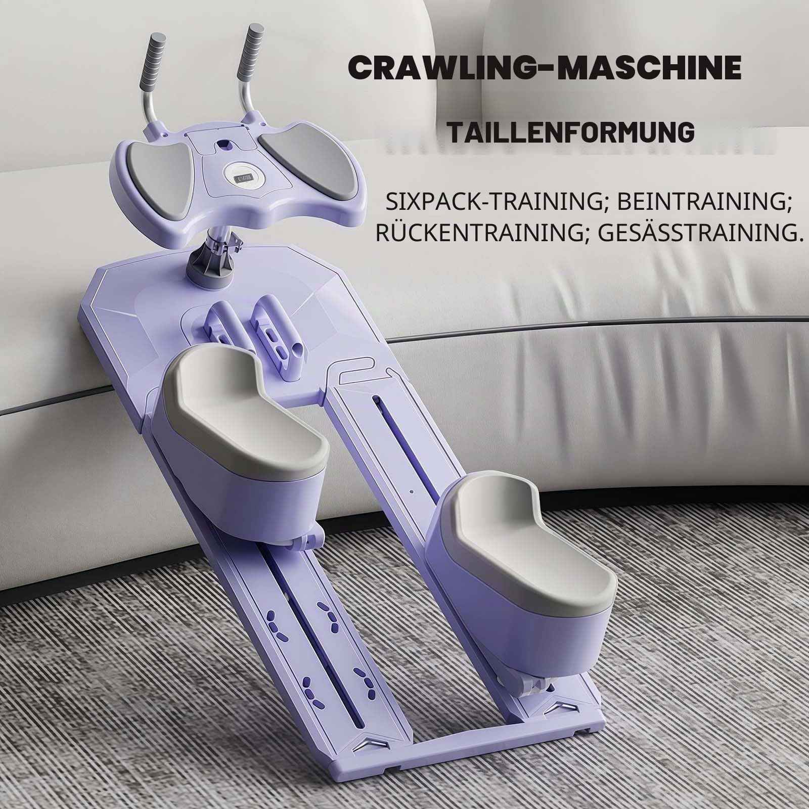 6-in-1 Wirbelsäulentrainer, Taillentrainer, digitaler Timer, Heim-Fitnessgerät für Taillentrainer, Workout, Taillenstraffung, Rücken, Beindehnung