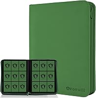 Vista 14 de Carpeta de tarjetas coleccionables de 9 bolsillos, libro de tarjetas premium para 360 tarjetas, álbum de tarjetas resistente para tarjetas