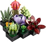 LEGO Botanicals Les Succulentes - Set de Construction - Plantes Artificielles - Maquettes de 9 Petites Plantes - Décoration Intérieure pour la Maison ou Le Bureau - Idée de Cadeau pour Adulte 10309 - 8