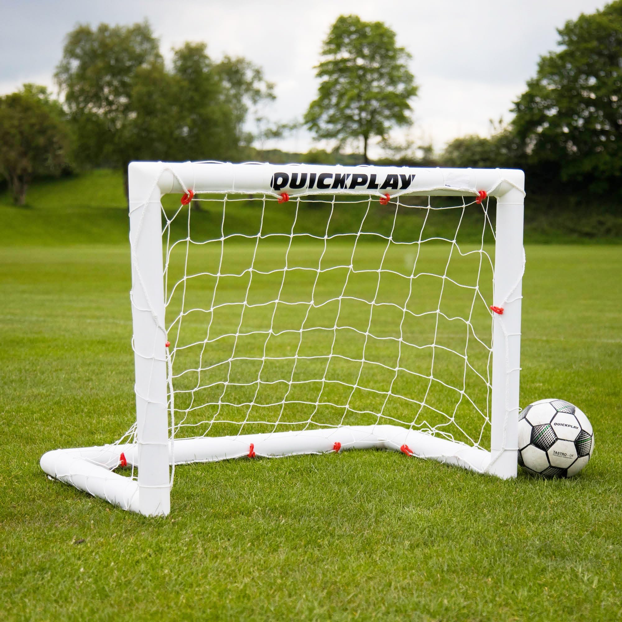 Sponsored Ad – QUICKPLAY Q-Fold Football Goal | 30-Second Folding Design for Easy Setup | Backyard Portable Weatherproof Football Goal for Adults & Kids [Single Goal]