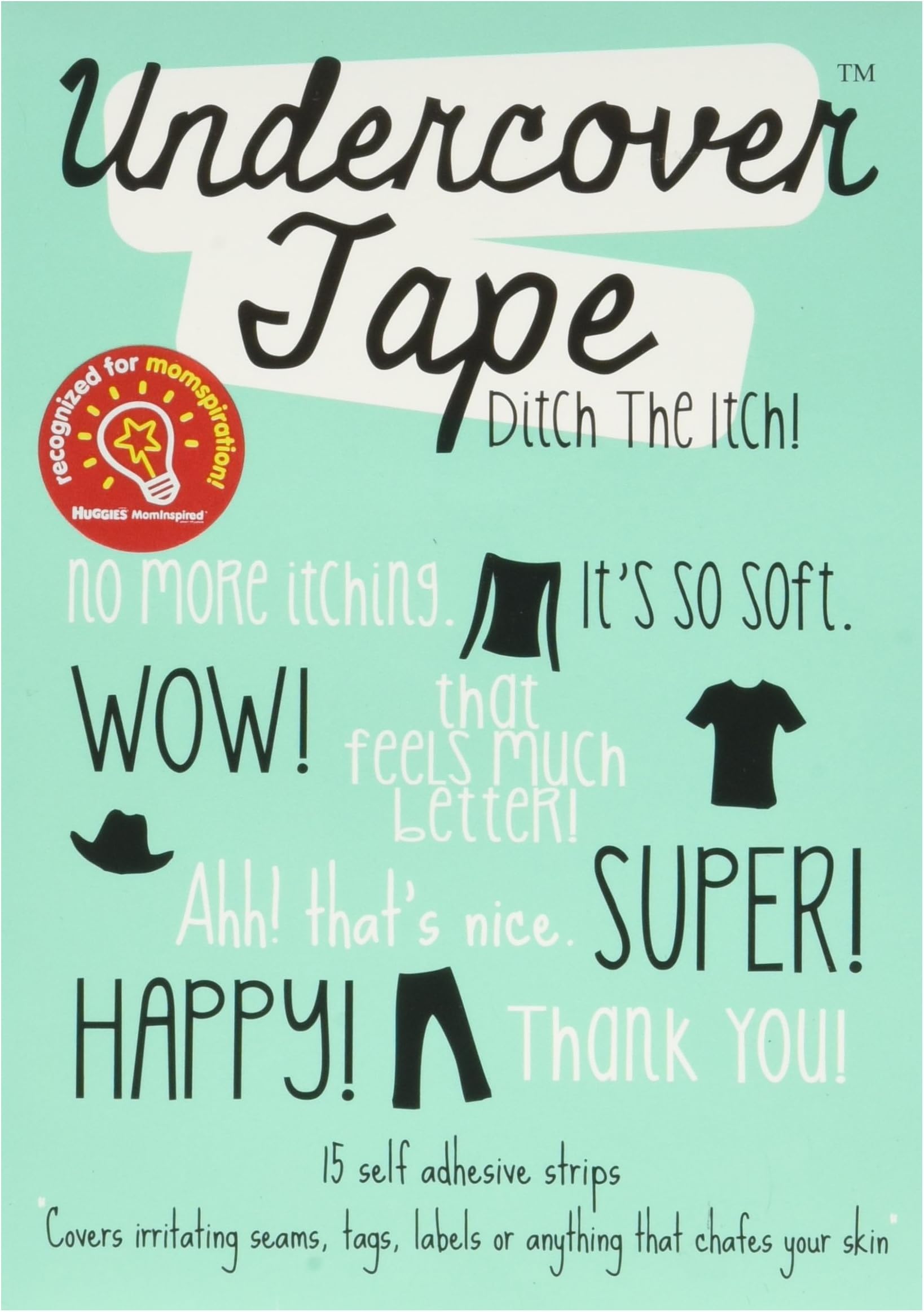 Undercover Tape UCT-5, Orange Happy Faces, 15-Pack