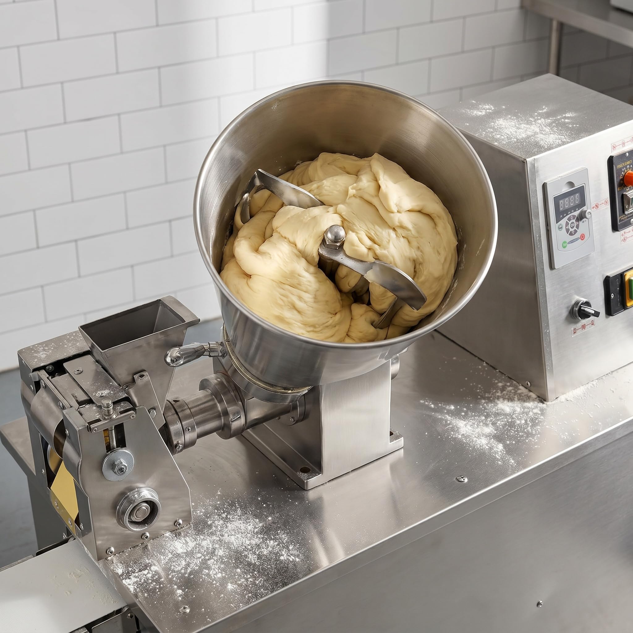 Máquina Comercial para Hacer Empanadas | 48 Formas Ajustables, 6800 Piezas/Hora, Frecuencia Variable | Acero Inoxidable De Grado Alimenticio para Gyoza Y Ravioles