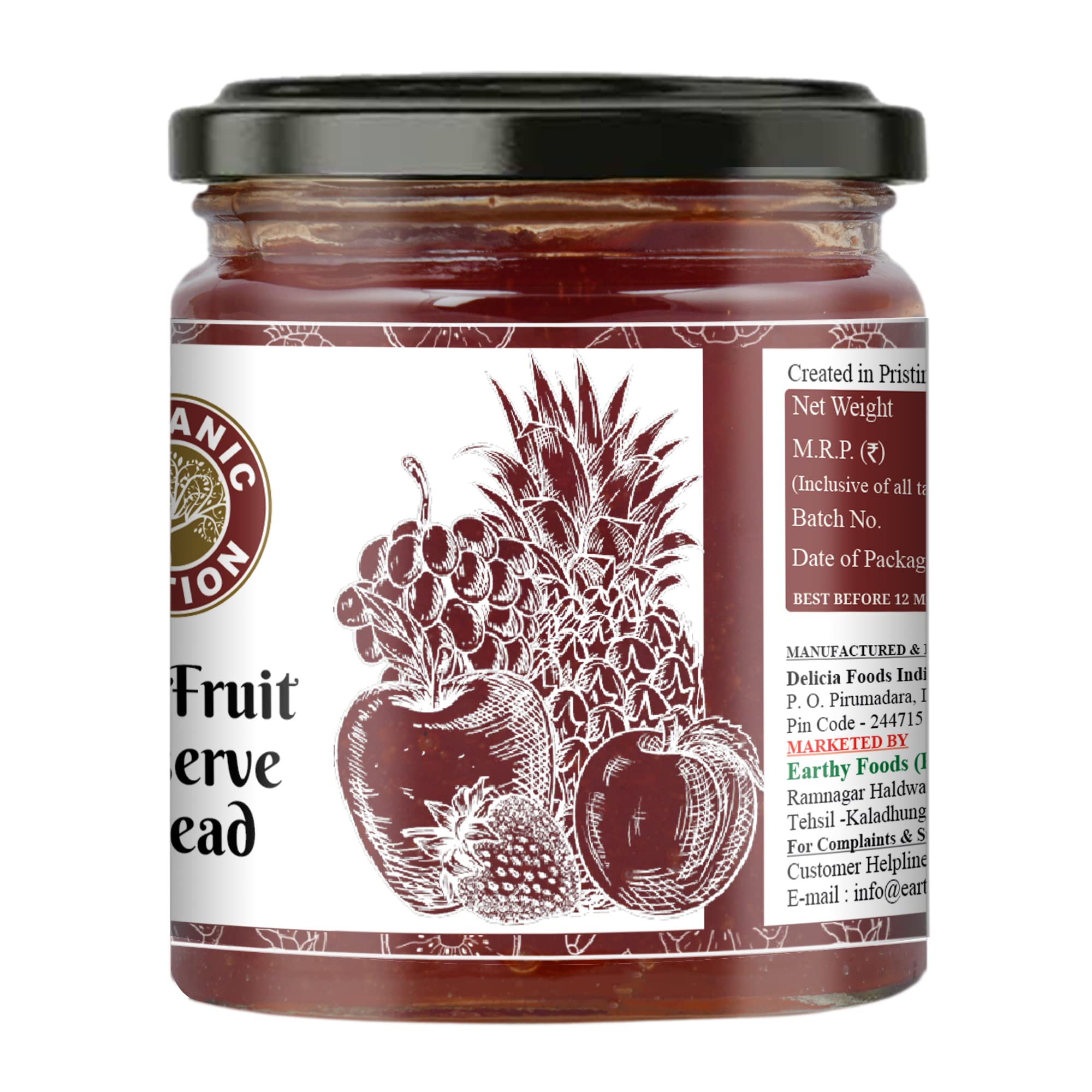 Organic Nation Mix Fruit Jam (B0B3TMCZ8D) Amazon Price History, Amazon Price Tracker