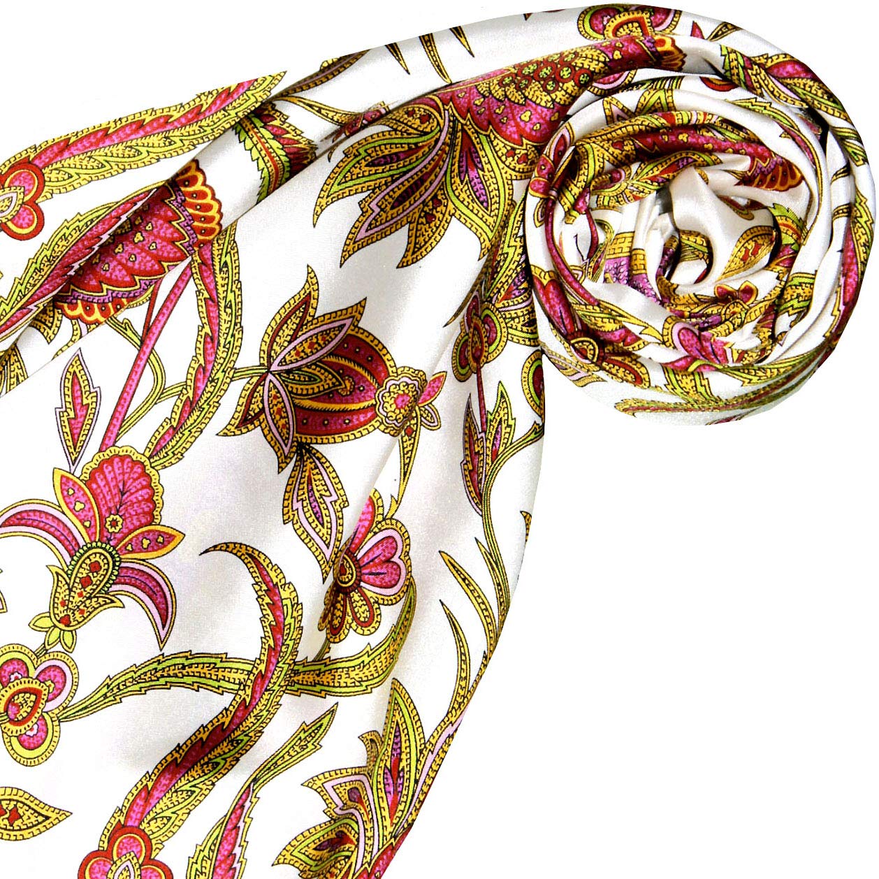 Lorenzo Cana Designer foulard 100% seta foulard da donna multicolore stampato 90 x 90 cm