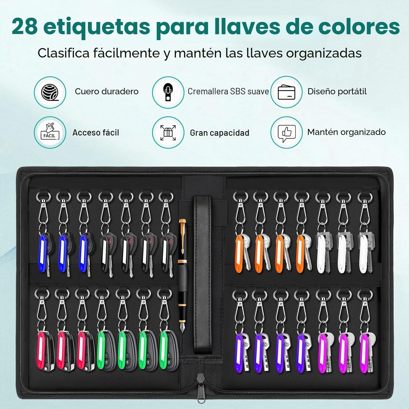 Portátil Caja Seguridad Llaves Grand Armarios de Llaves con Gancho Caja Llavero Pared Armario Llaves Organizador Llaves Exterior Caja Guarda Llave Coche para Office Garage