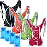 Chunful Hydration Backpack with 2L Water Bladder, Lightweight Hydration Pack Hiking Cycling Biking Climbing Water Backpack for Men Women