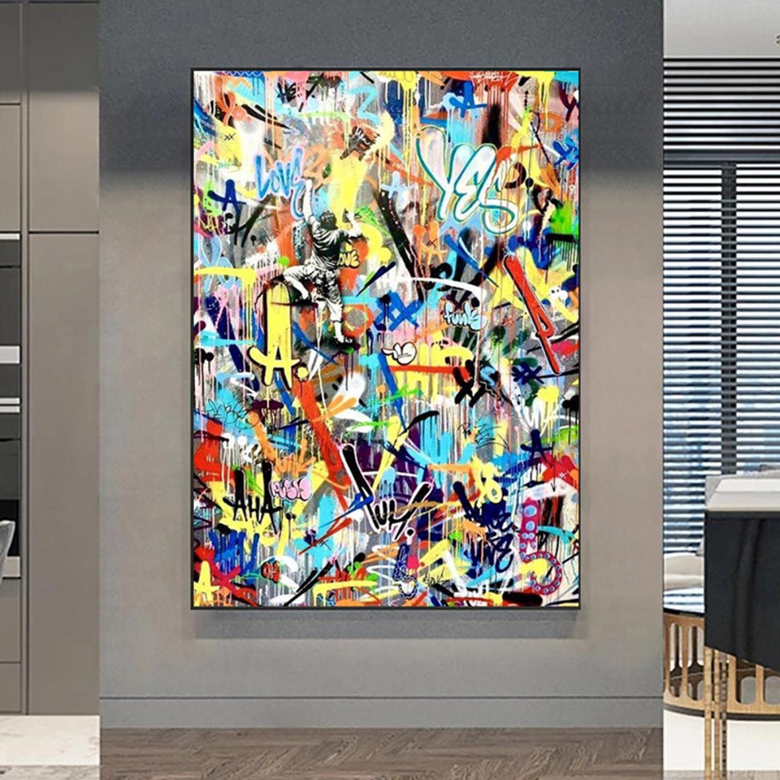 Estampes et affiches mur illustrations graffiti pop art 60x90 - 8