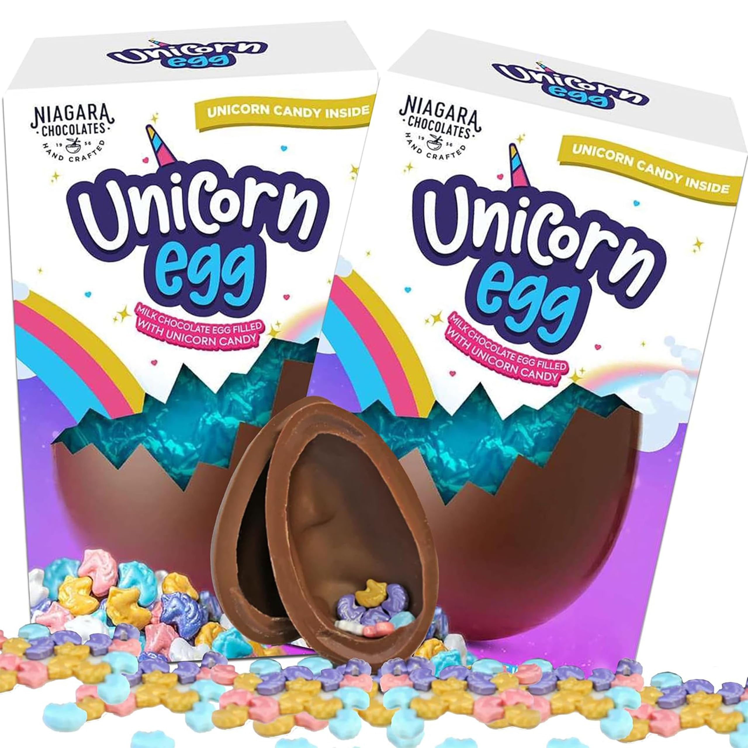 Unicorn Chocolate Egg Christmas Gifts | Milk Chocolate Dinosaur Surprise Egg| Holiday Chocolate Gifts for Kids (Unicorn Surprise Egg)
