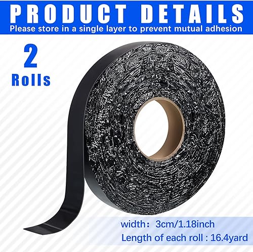 Miniatura 2 de 2 rollos de cinta de grietas de asfalto, relleno de grietas de asfalto, cinta de reparación de juntas de asfalto, sellador de grietas para