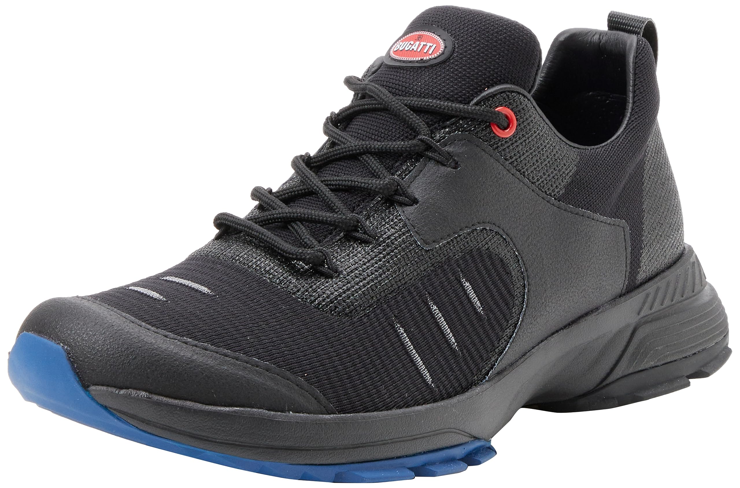 UYN FOR BUGATTI Y100167-B000 Speed Black Sole Sneaker Men Black UK 6