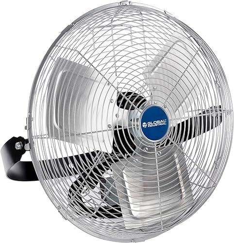 Global Industrial Ventilador de estación de trabajo, 18" de diámetro, 4600 CFM, 1/3 HP, 3 velocidades, ventilador de estación de trabajo interior