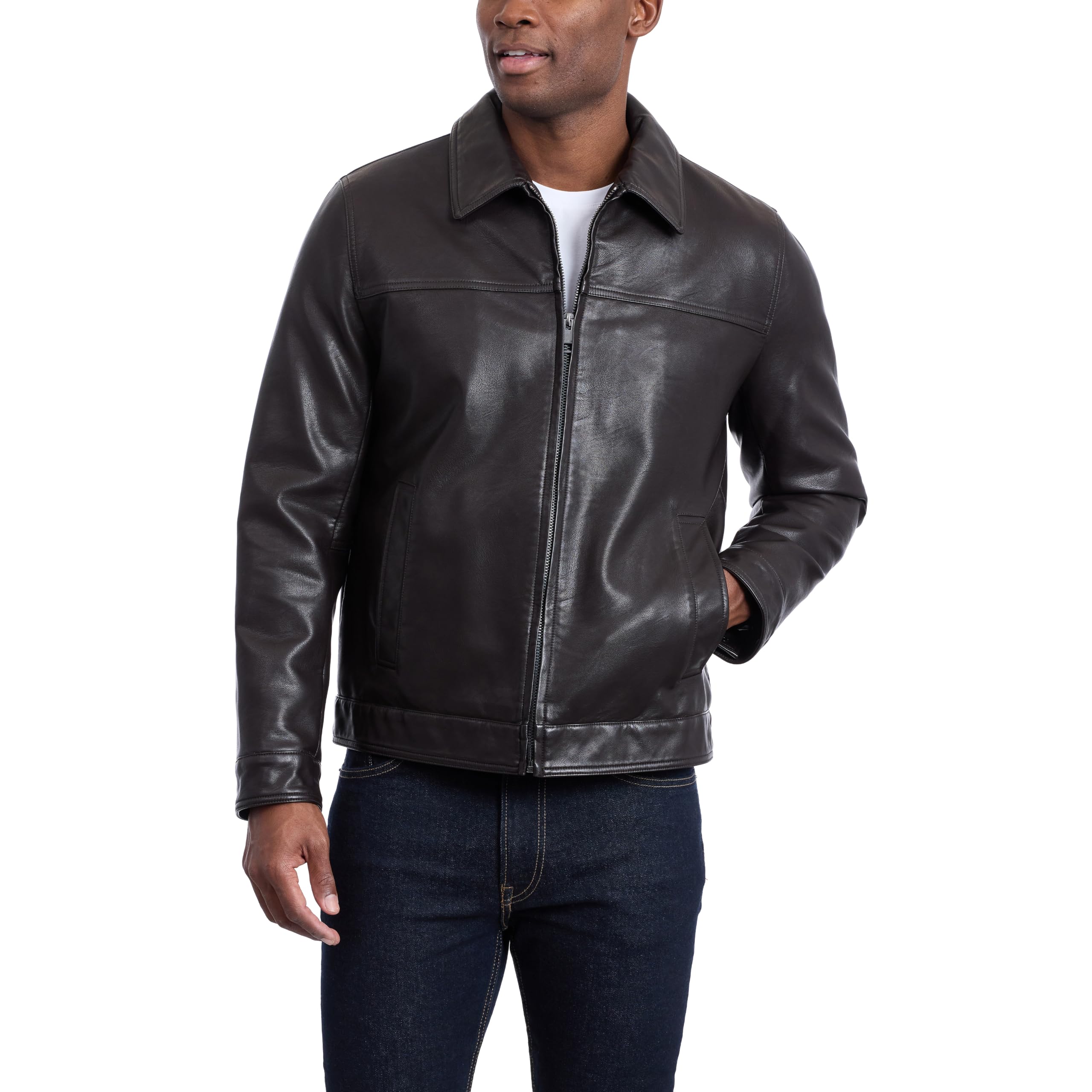 Tommy Hilfiger Adaptive Classic Faux Leather Jacket chamarra de imitación cuero Hombre