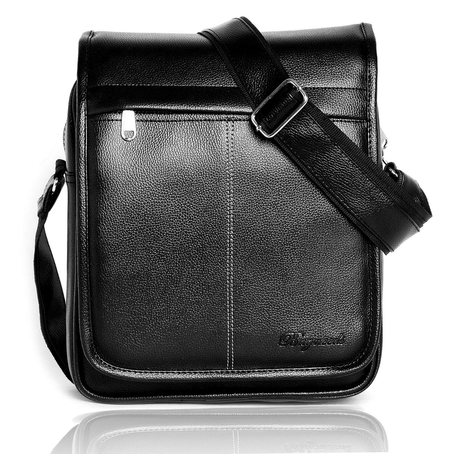 Bagneeds® Casual Crossbody Synthetic Leather Men Sling Bag (Black) (B08QD18PF1) Amazon Price History, Amazon Price Tracker