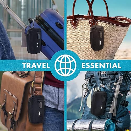 Miniatura 2 de Funda para parlante portátil Bluetooth Cambridge SoundWorks Official OontZ Angle 3 Plus, de neoprene con mosquetón de aluminio, con cierre reforzado