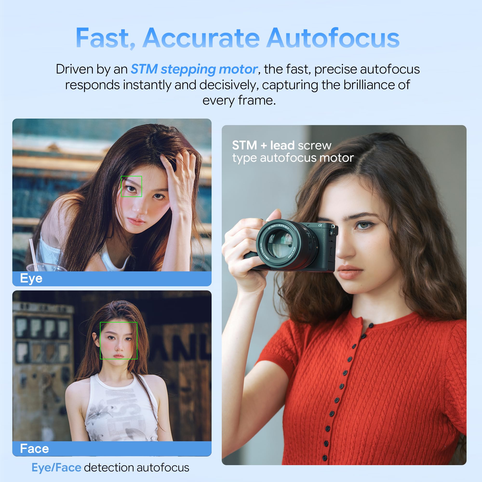 VILTROX AF 75mm F1.8 Evo APS-C Objectif à Mise au Point Automatique à Focale Fixe avec Grande Ouverture, Lentille Portrait pour Appareils Photo sans Miroir (pour Sony E)