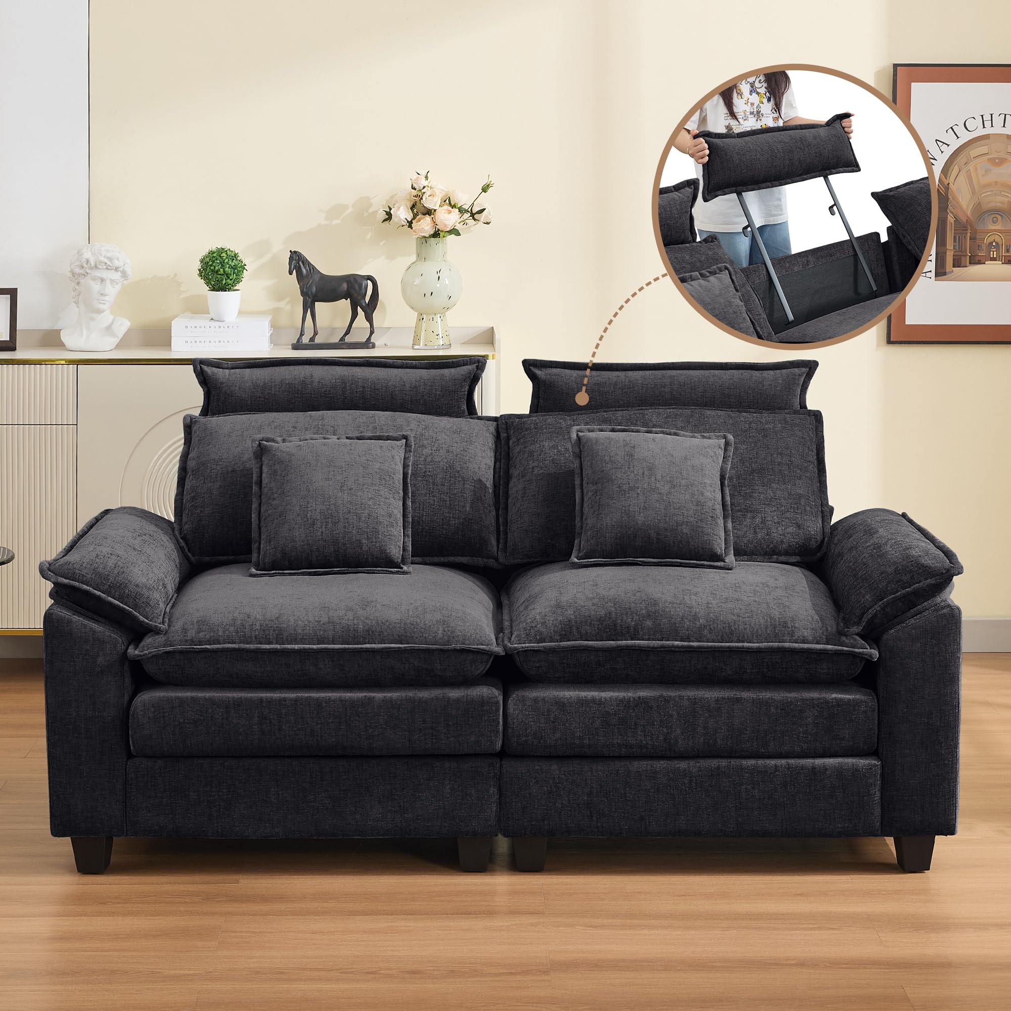 Abbrevi 72 Cloud Modern Loveseat