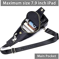 Vista 148 de LUKZIJAES Bolso bandolera de cuero genuino para hombre marrón (#1-Brown)