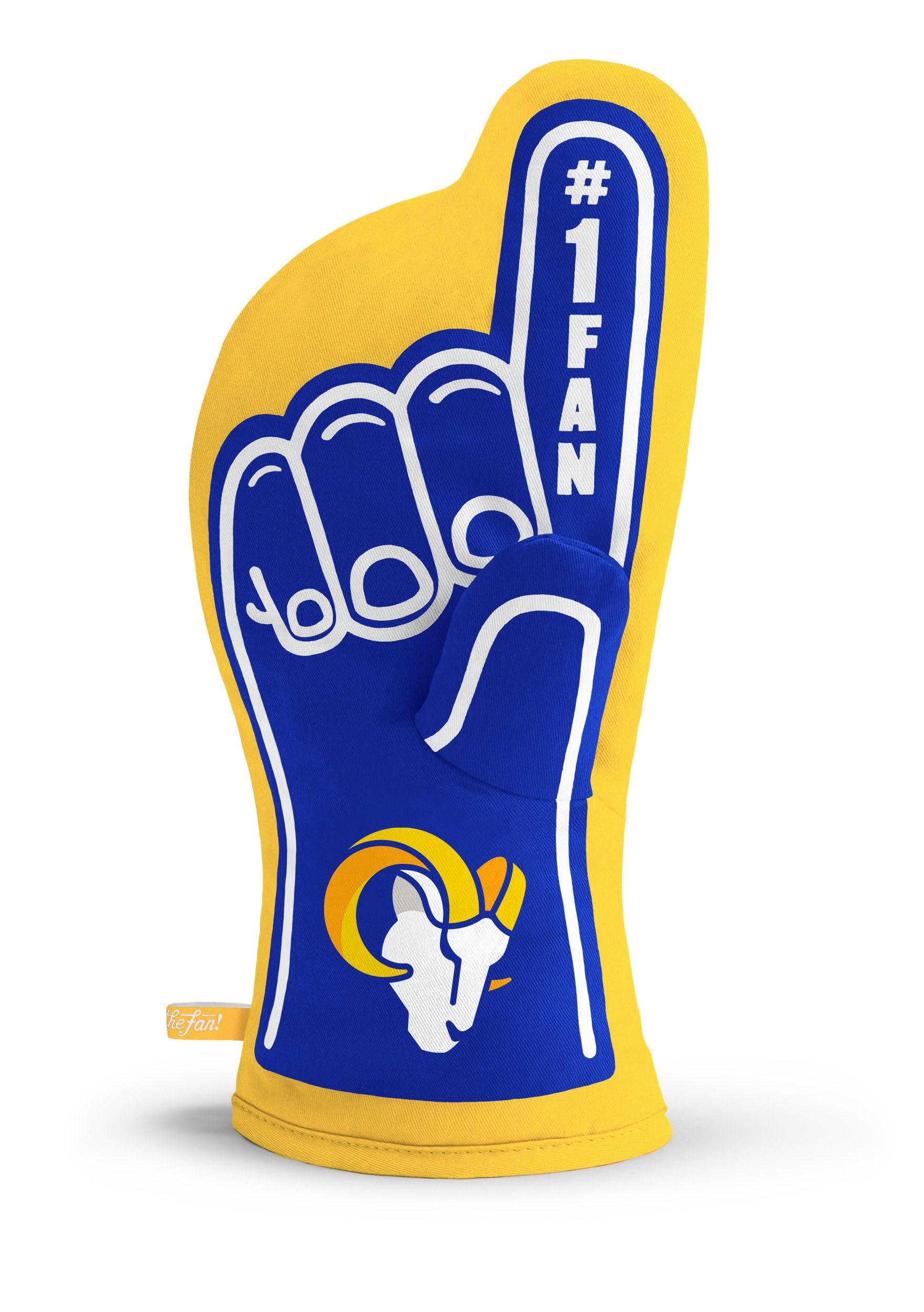YouTheFan NFL Los Angeles Rams #1 Oven Mitt, 13.25" x 6.5"