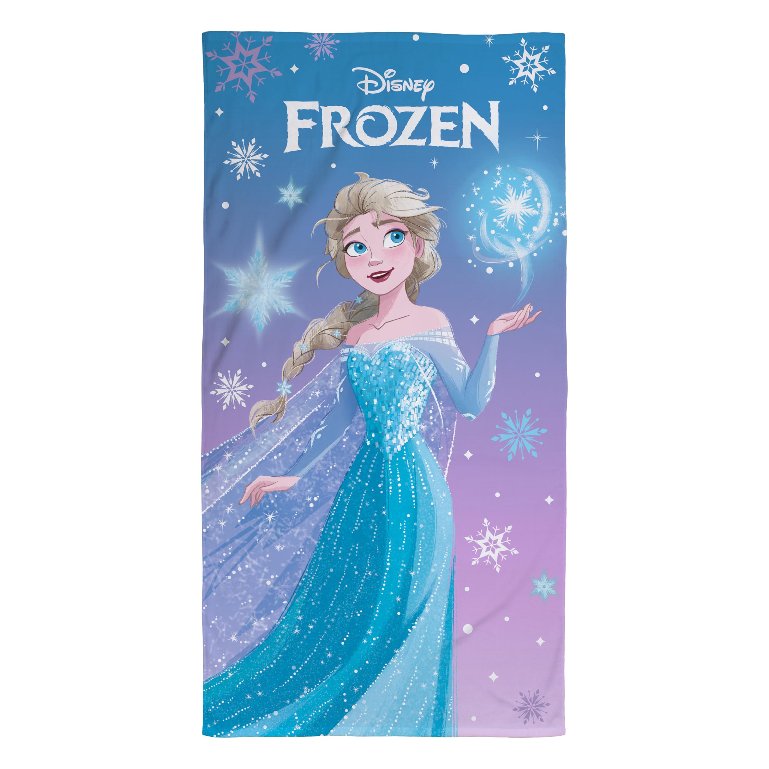 Drap de plage La Reine des neiges en coton pour la piscine et le bain