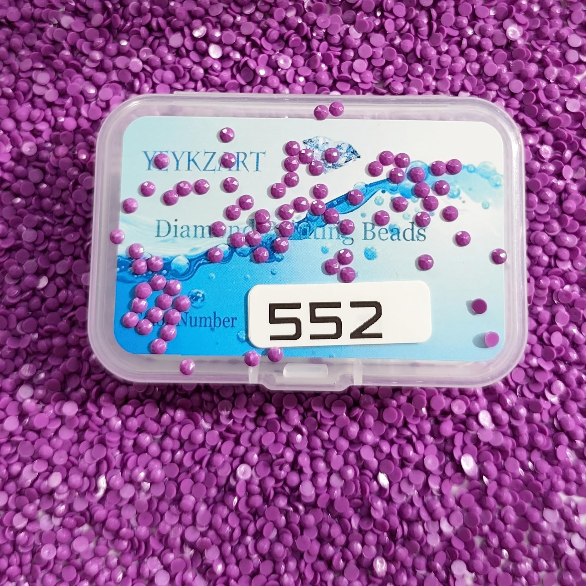 YEYKZART 552 Diamond Painting Replacement Diamonds Drills Beads Drills Gems Round for Diamond Art Missing Color 3500 PCS