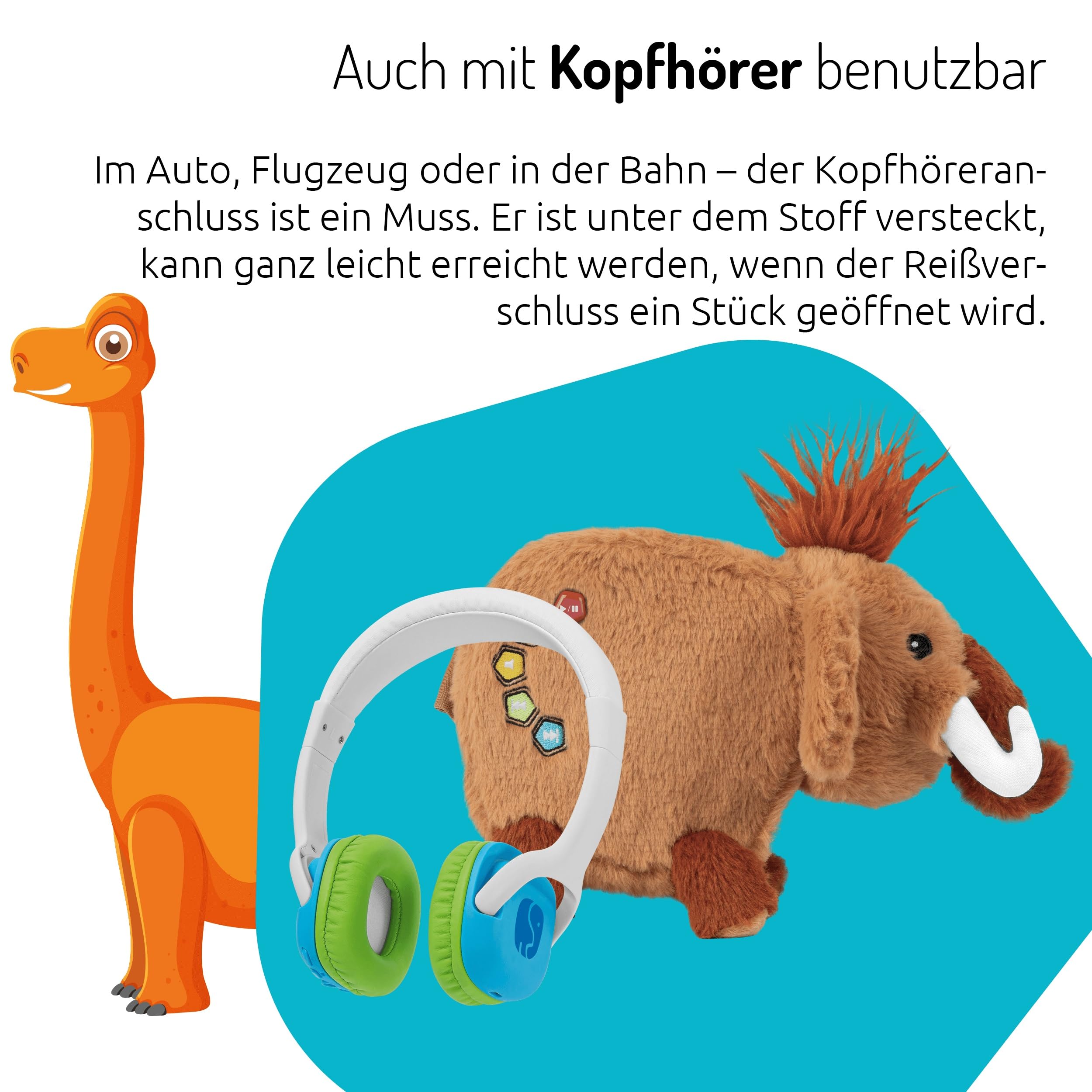 TechniSat Matti der MAMMUFANT- Flauschiger Bluetooth-Lautsprecher