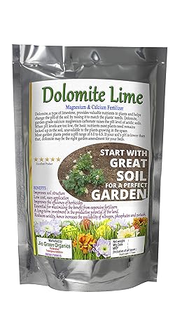 Jio Green garden Store Dolomite Lime Powder 400 g Magnesium and Calcium Fertilizer Excellent for Soil PH Balance for All Indoor and Out Door Plants and Gardens