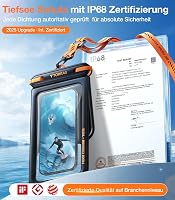 TORRAS vízálló telefontok IP68 úszáshoz 7 hüvelykes okostelefonokhoz fekete - black 2