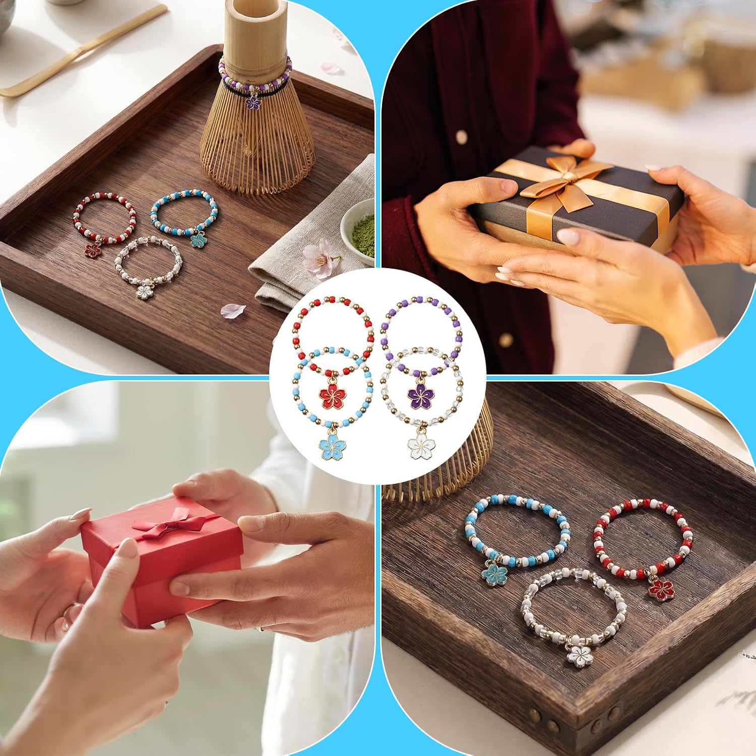 4 Pcs Matcha Chasen Charm Decorative