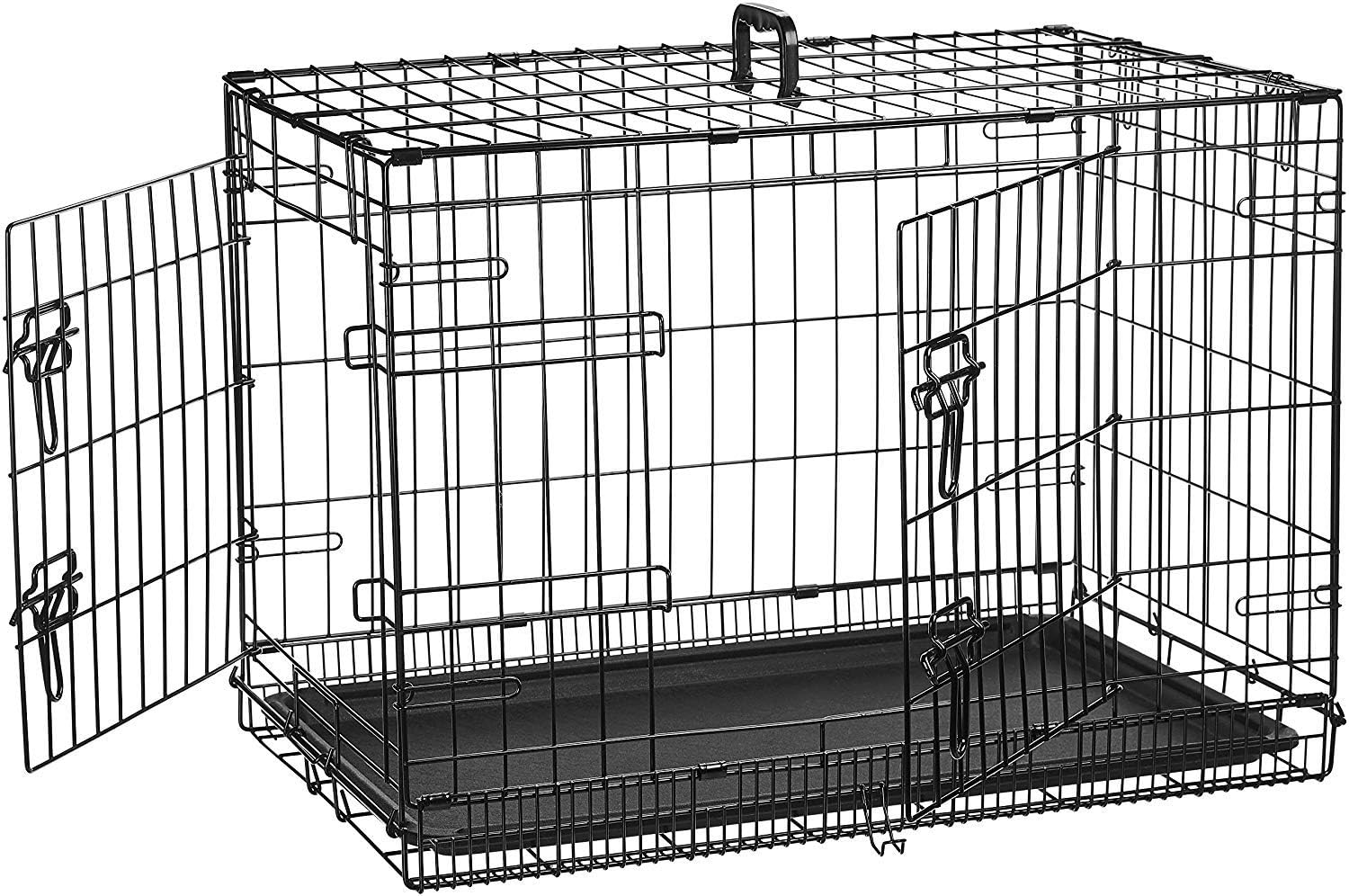 vassoio in metallo per gabbia per cani