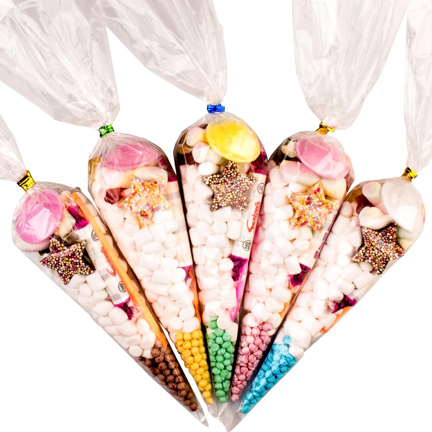 10 x Pre Filled children sweet party cones bags Amazon.co.uk