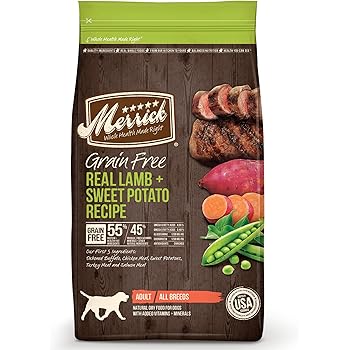 merrick grain free real salmon sweet potato recipe dry dog food