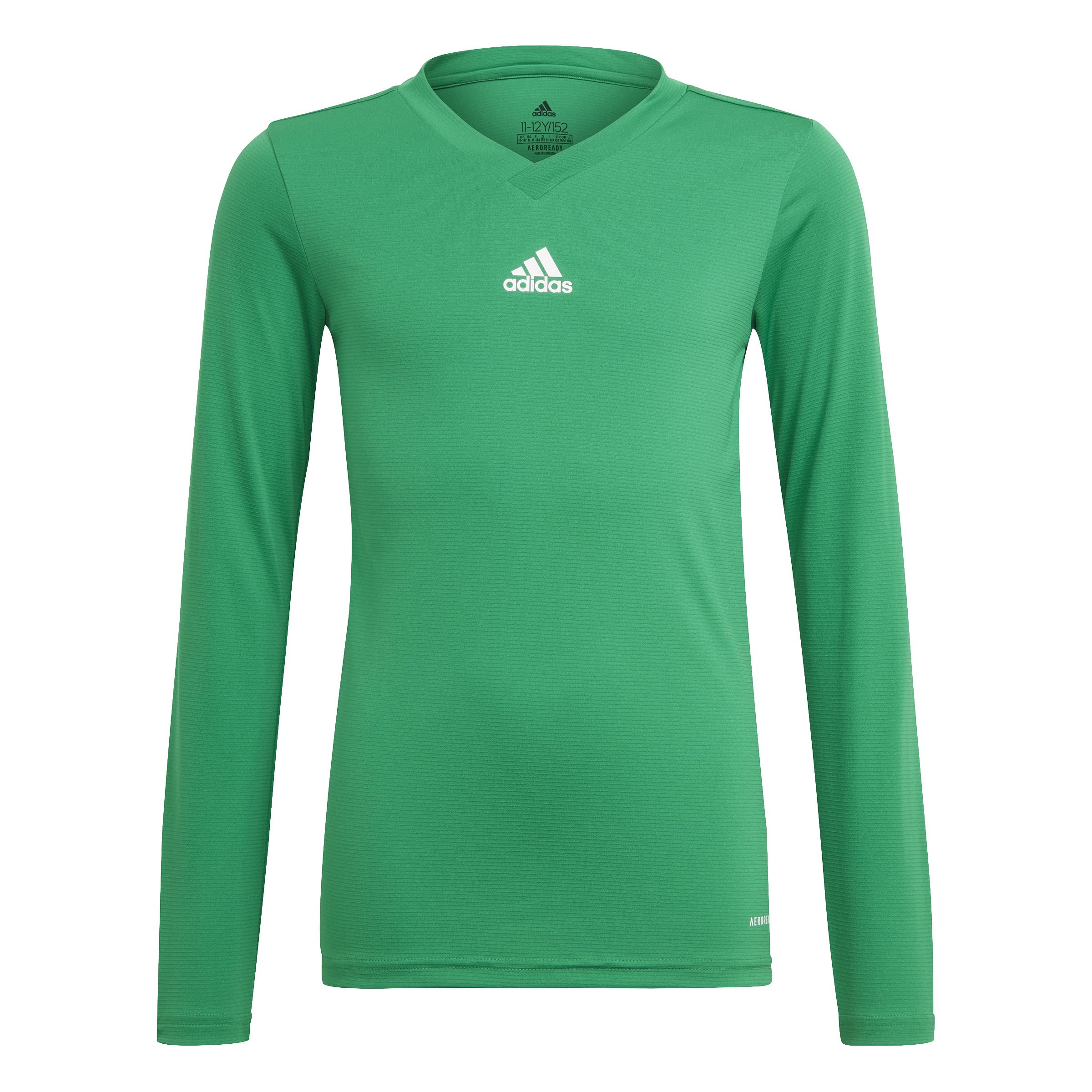 adidas Boy's Team Base Youth Shirt, Team Green, 13-14 Years