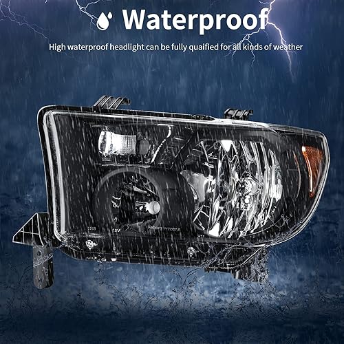 Miniatura 5 de AUTOSAVER88 Conjunto de faros delanteros compatible con Tundra 2007-2013 / 2008 2009 2010 2011 2012 2013 2014 2015 2016 2017 Reemplazo de faros OE