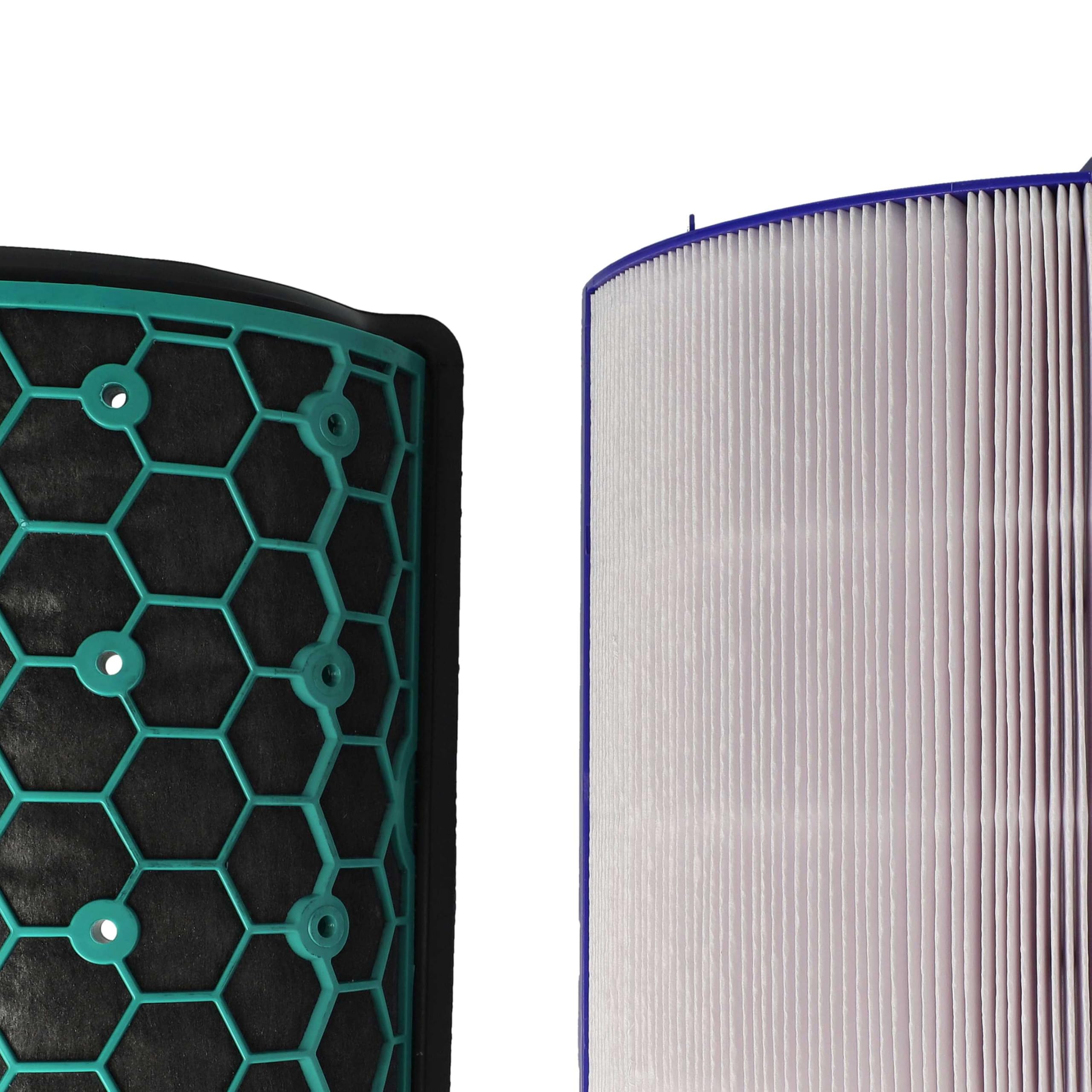 vhbw 2x Filtre compatible avec Dyson Purifier Cool TP11 | Purifier Cool TP12 purificateur d'air - filtre HEPA, filtre à charbon actif