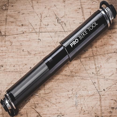Miniatura 2 de Pro Bike Tool Mini Bike Pump - Compact and Portable Bicycle Tire Pump for Fast Inflation - Compatible with Presta and Schrader Valves - Lightweight