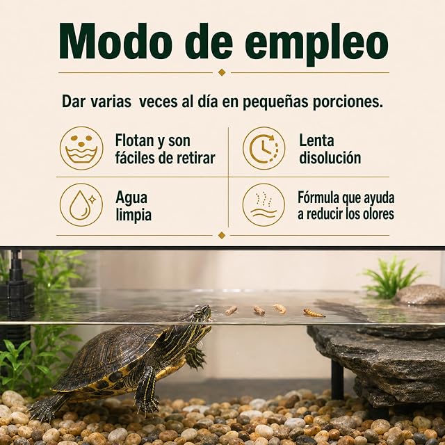 Foto 5 de 6 de Susan Müller Turtle Select, Alimento Completo Premium para Tortugas Acuáticas, Sticks con Gammarus, Insectos…