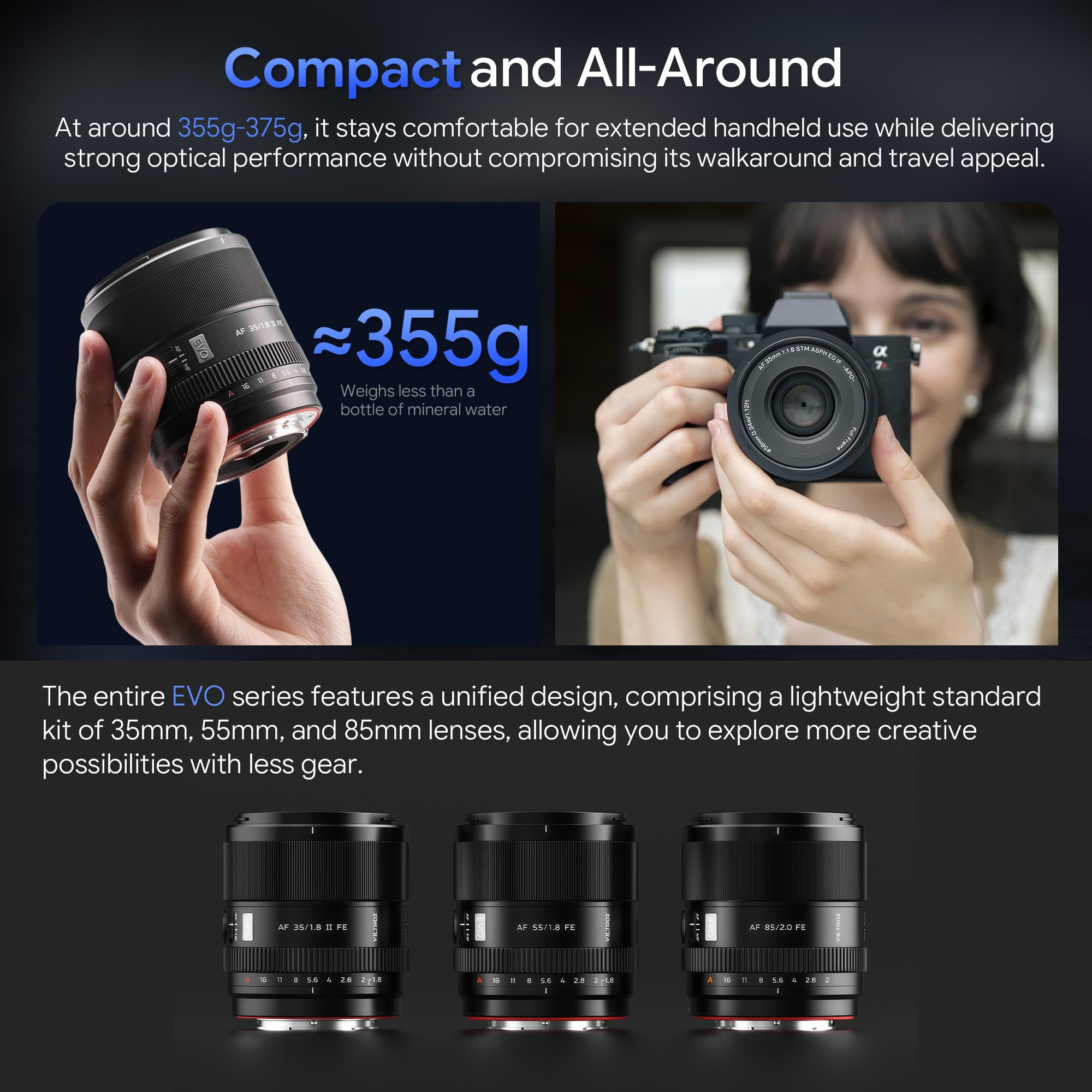 Viltrox AF 35mm F1.8 II EVO APO Obiettivo Full-Frame con Auto Focus e Grande Apertura (per Sony FE)