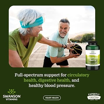 Swanson Hawthorn Berry Full Spectrum Circulation Support Supplement for Heart-Health-Conscious Adults with Antioxidant Flavonoids (250 Capsules, 565 mg Each)