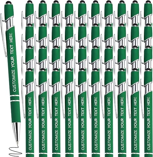 Miniatura 58 de 96 bolígrafos personalizados con lápiz capacitivo, bolígrafos personalizados con grabado gratis, bolígrafos personalizados con nombre comercial, Rojo